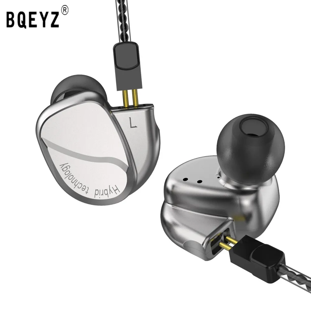 Наушники вкладыши BQEYZ K2 2BA 2DD металлические наушники 0 78 мм сменная Bluetooth гарнитура
