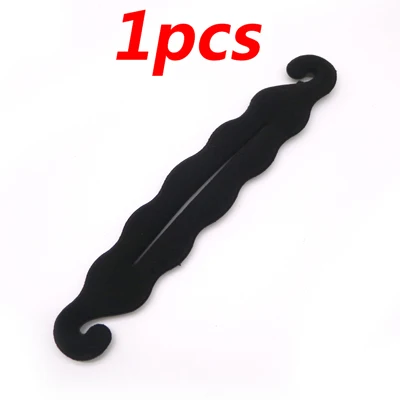 1pcs Волшебная Укладка волос, скручивающаяся стильная булочка, шпильки для волос, фрикадельная головка, черные аксессуары для волос для женщин, инструменты для плетения волос - Цвет: 1pcs
