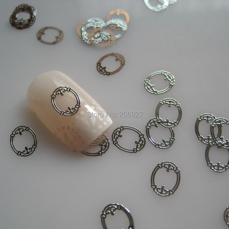 100 шт. серебряные металлические наклейки для дизайна ногтей|sticker background|sticker