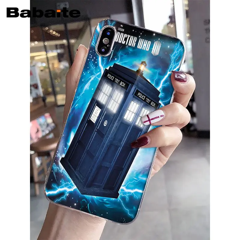A16 Babaite Tardis Box Доктор Кто ТВ мягкий силиконовый прозрачный чехол для телефона для iPhone 8 7 6 6S Plus 5 5S SE XR X XS MAX Coque Shell - Цвет: A16