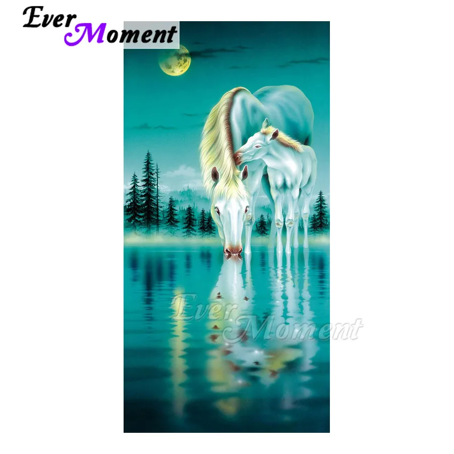 Когда нибудь момент алмазов картина лошадь питьевой воды Луна полная квадратная