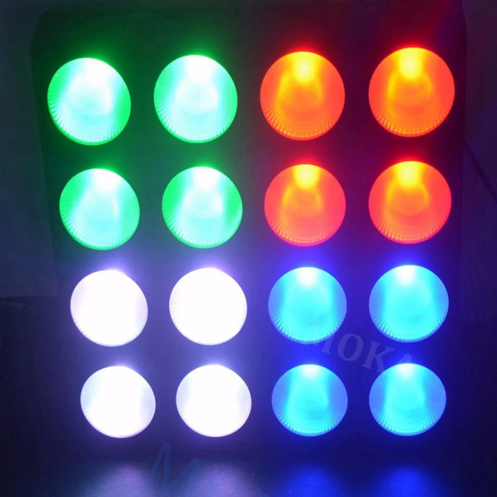 6 шт./лот диско-свет 16 головок 30 Вт RGB светодиодная Пиксельная панель Блиндер