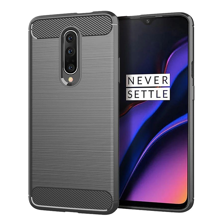 Чехол для OnePlus 7 One Plus7 из углеродного волокна ТПУ противоударный чехол телефона