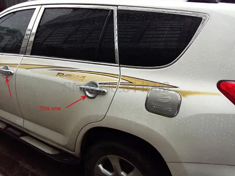 5 шт. хромированные накладки на дверные ручки для Toyota RAV4 5d 2009 ABS|door handle inserts|siding doortrim