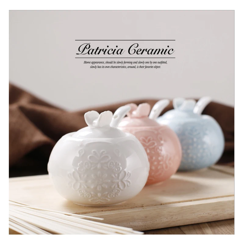 3 шт./компл. креативный тип европейская керамическая крышка банка для приправ