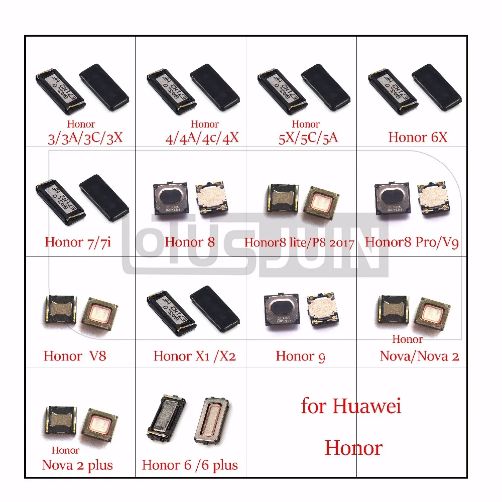 Динамик для Huawei Honor 3 3A 3C 3X 4 4A 4C 4X 5A 5C 5X 6 plus 7 7i 7X 8 9 lite Pro V9 V8 Nova 2 X1 X2 | Мобильные