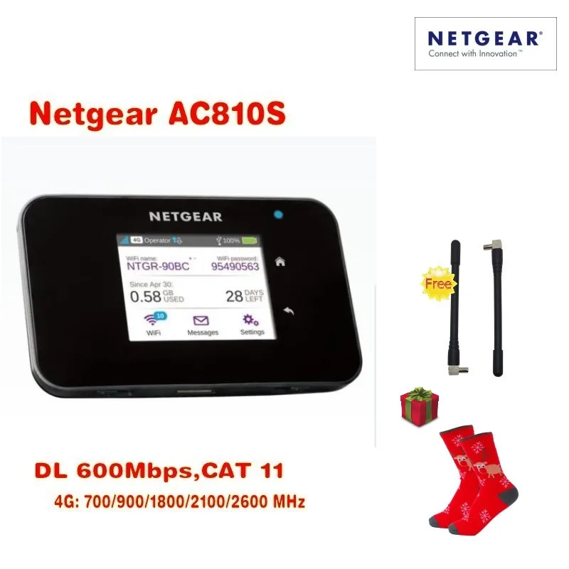 Разблокированный netger AC810S cat11 600 Мбит/с 4g wifi роутер ключ lte Беспроводная Aircard 810S 4G LTE