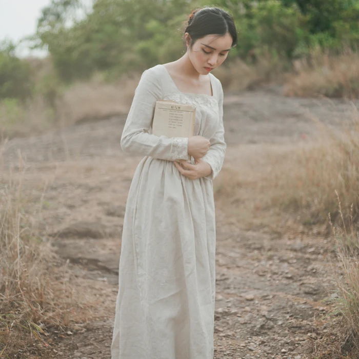 Женское длинное льняное платье в клетку с оригинальным дизайном|long linen dresses|linen