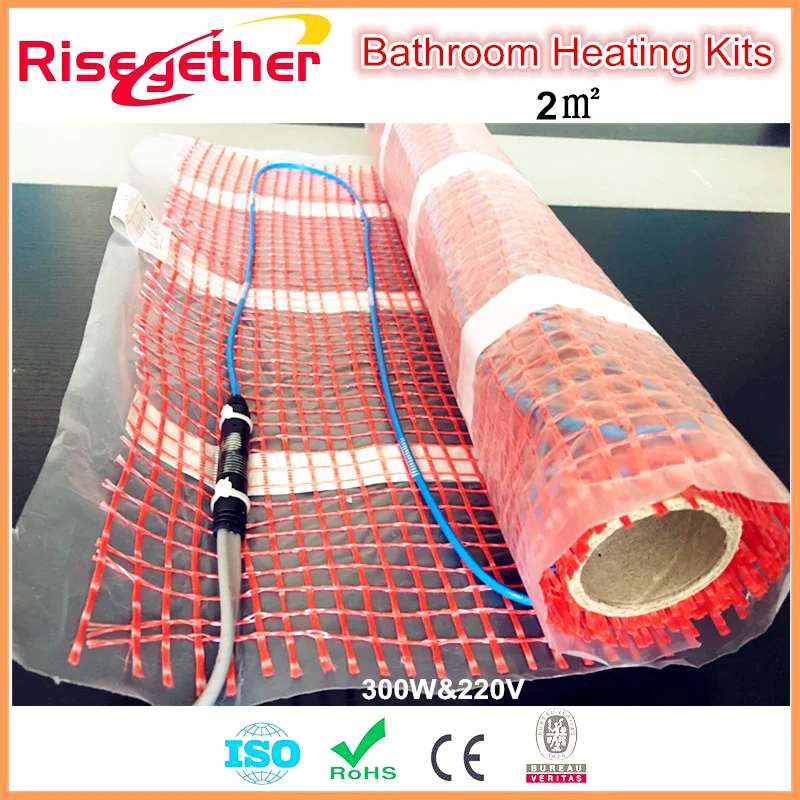 2m2 под плитку/пол с подогревом Коврики электрическое отопление термостатом мини