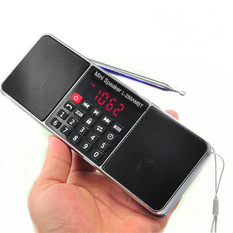 AM FM Радио мини Портативный Перезаряжаемые Bluetooth Беспроводной Динамик Функция TF