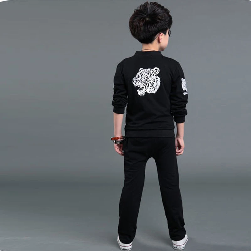 Dosoma/детский спортивный костюм куртка на молнии с принтом тигра и буквами для