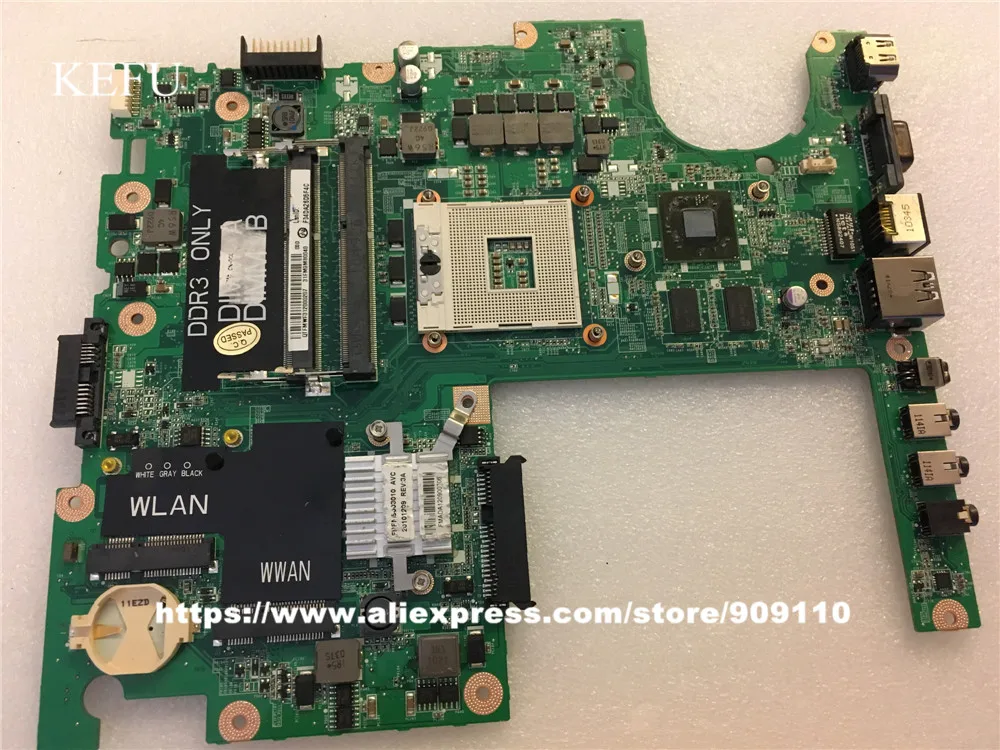 Материнская плата KEFU для ноутбука DELL 1558 материнская CN 0CGY2Y CGY2Y HM55 HD 5470 512MB DA0FM9MB8D1 100%