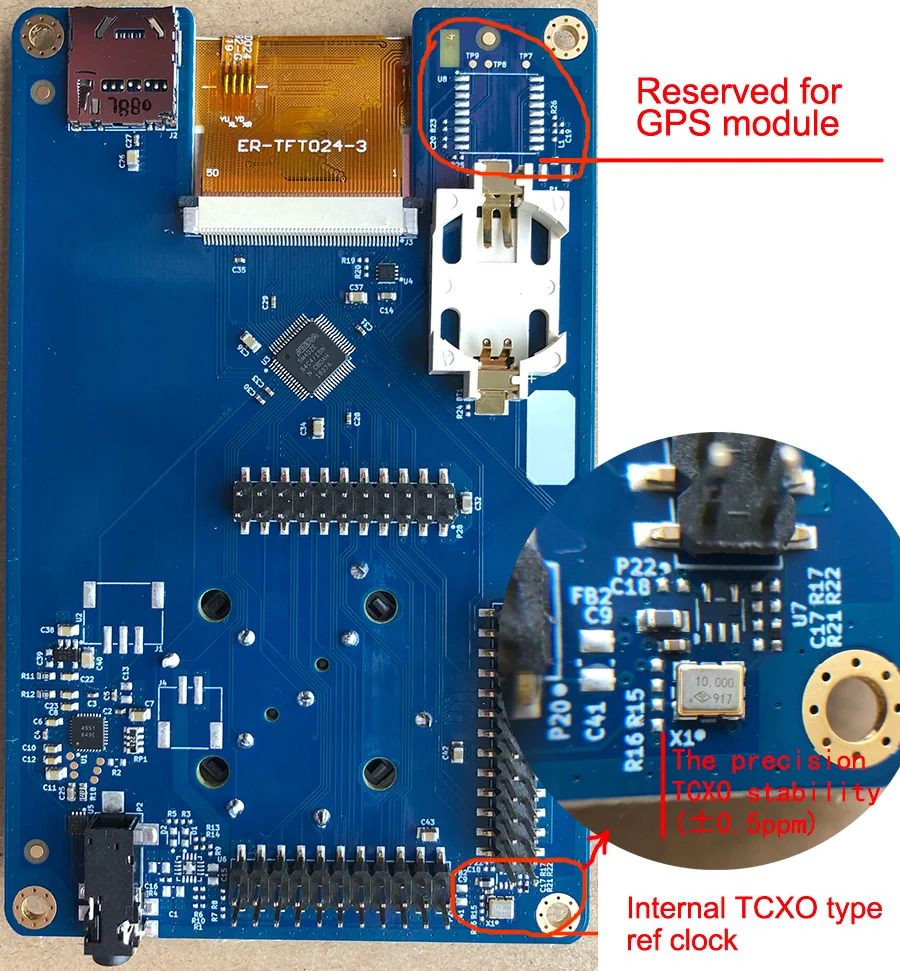 HAVOC firmware PORTAPACK with 0.5ppm TCXO clock metal case FOR HACKRF ONE SDR Software Defined radio Offline GPS simulator |