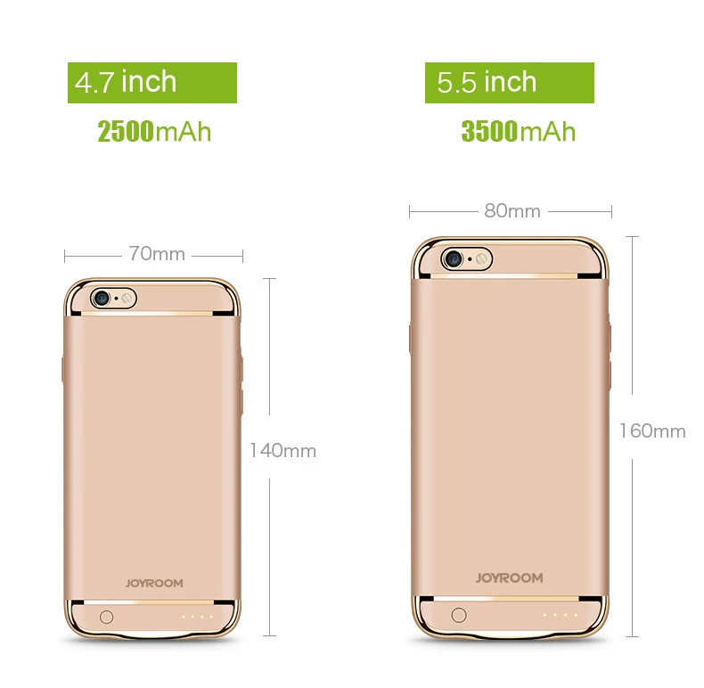 Чехол для зарядного устройства для iphone 6, 6 s, 7, 8 Plus, чехол для внешнего зарядного устройства, Ультратонкий чехол для iphone 6s