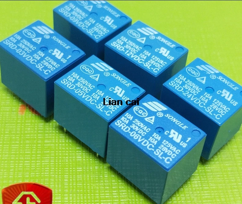 Бесплатная доставка 50 шт./лот реле детской яркости Φ 5V 9V 12V 24V 10A 250VAC 5PIN T73|Реле| |
