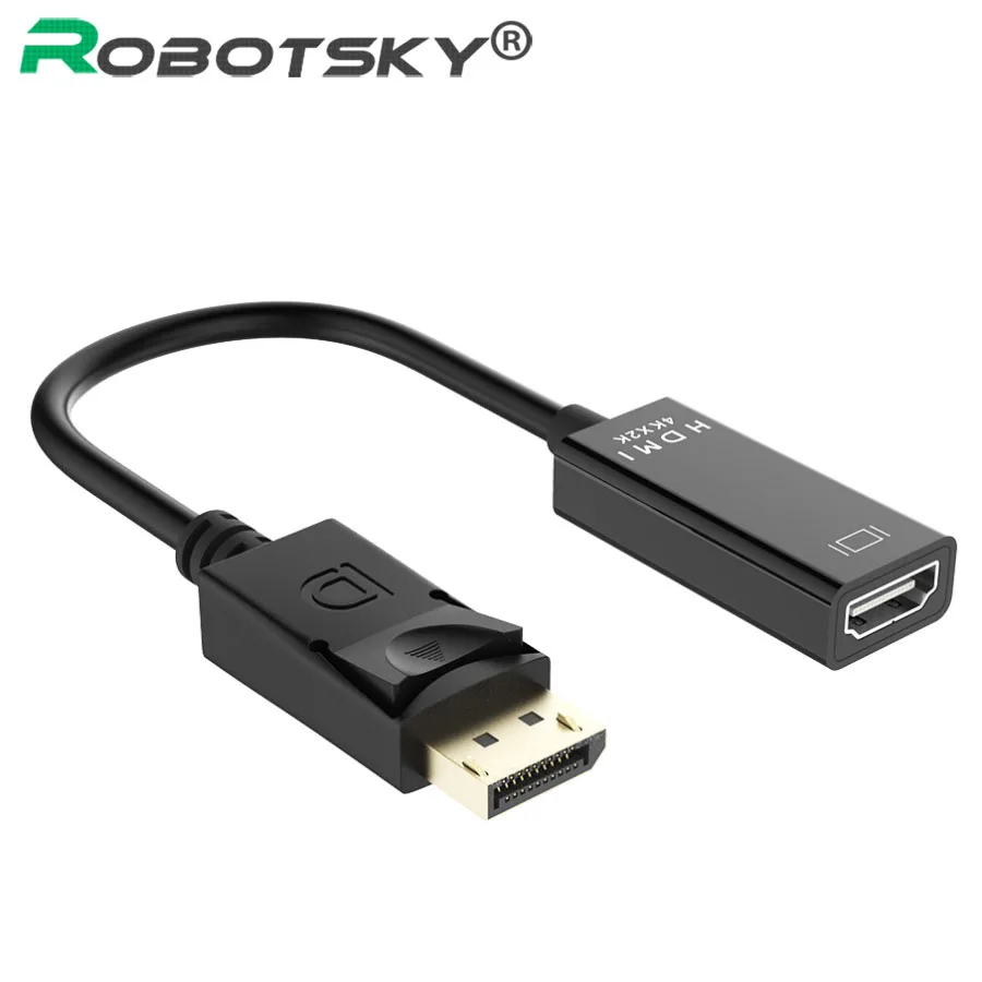 Новинка переходник DP HDMI совместимый с портом дисплея штекер гнездо кабель