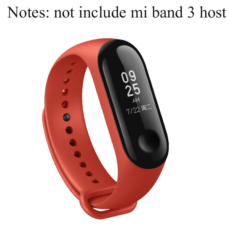 Оригинальный Xiaomi Mi Band 3 ремешок на запястье силиконовый цветной браслет для