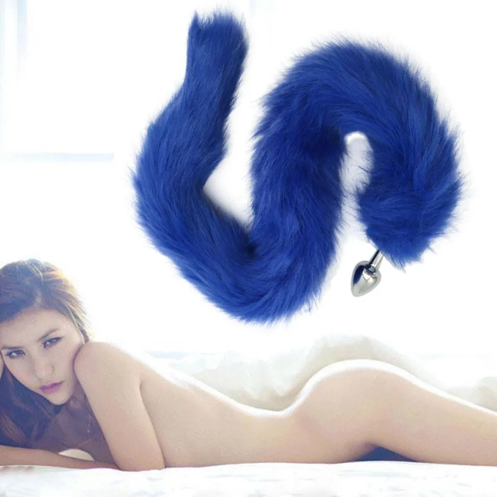 2017 HOT Aluminum Alloy Middle Size Anal Plug Fox Tail Butt Sex Toys L925 |