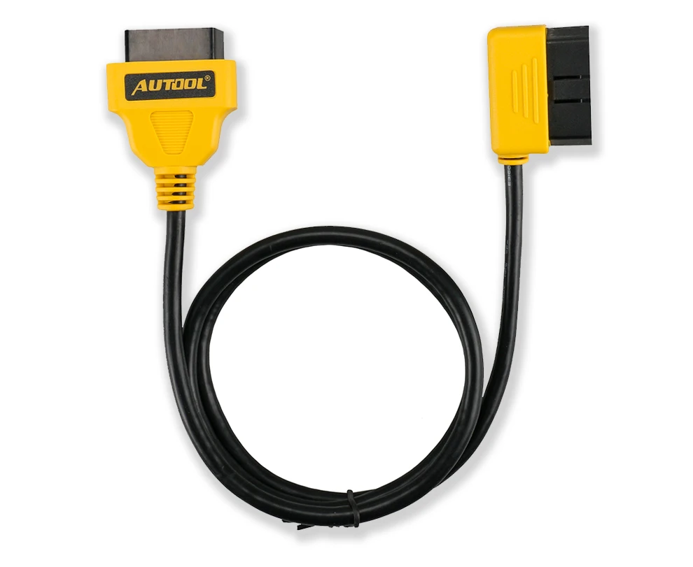 AUTOOL OBDII OBD2 Диагностический адаптер, инструмент 100 см, 16-контактный удлинитель для мужчин и женщин, адаптер, бортовой диагностический удлинитель, шнур