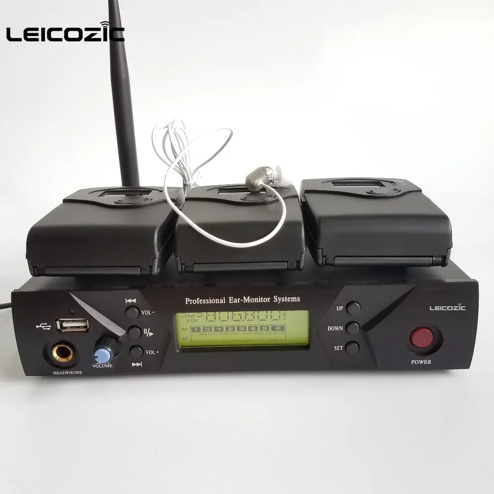 Leicozic BK-510 3 приемник беспроводной сценический монитор в ухо звуковые мониторы наушники сценическая система мониторинга iem Профессиональное аудио