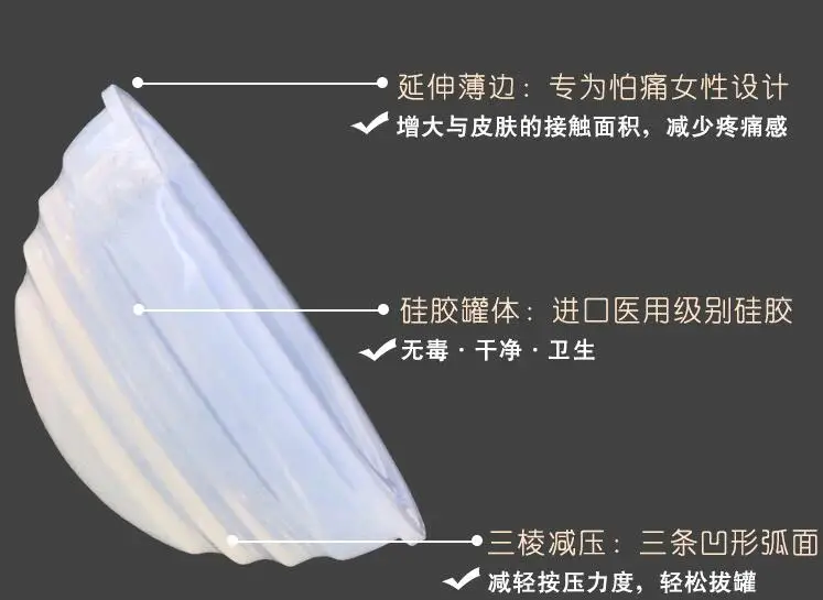 Вакуумные силиконовые чашки прозрачная антицеллюлитная чашка уход за здоровьем