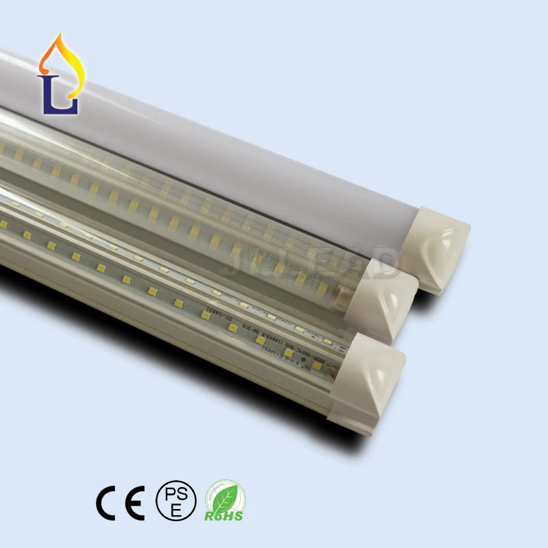 25 Упак. T8 V-shape Интегрированный Светодиодный трубчатый светильник 40W 48W 60W 4ft 5ft 6ft 8ft v