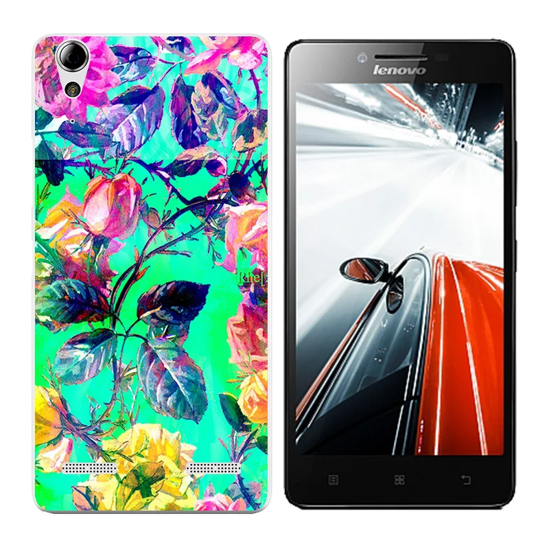 Мягкий ТПУ чехол для телефона Lenovo A6010 Plus &amp A6000 Lemon K3 K30-T с ботаническим принтом A 6000