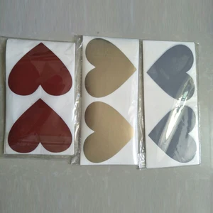 50 шт., наклейки в виде сердца, 70 Х80 мм