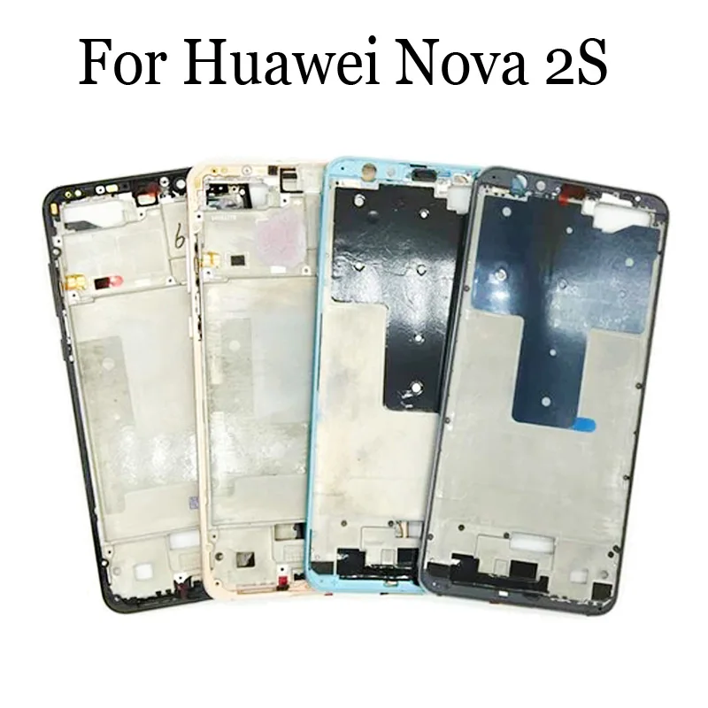 

Оригинальный держатель для ЖК-экрана, передняя рамка для Huawei Nova 2 S, корпус, средняя рамка для Huawei Nova 2 S, ремонт, запасные части