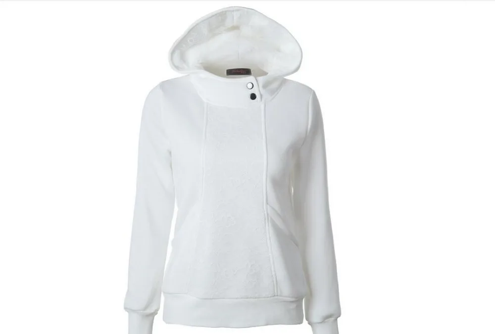 

New Women Spring Autumn Fashion Lace Patchwork Hoodies Casual O Neck Long Sleeve Sweatshirts 5 Colors S-2XL