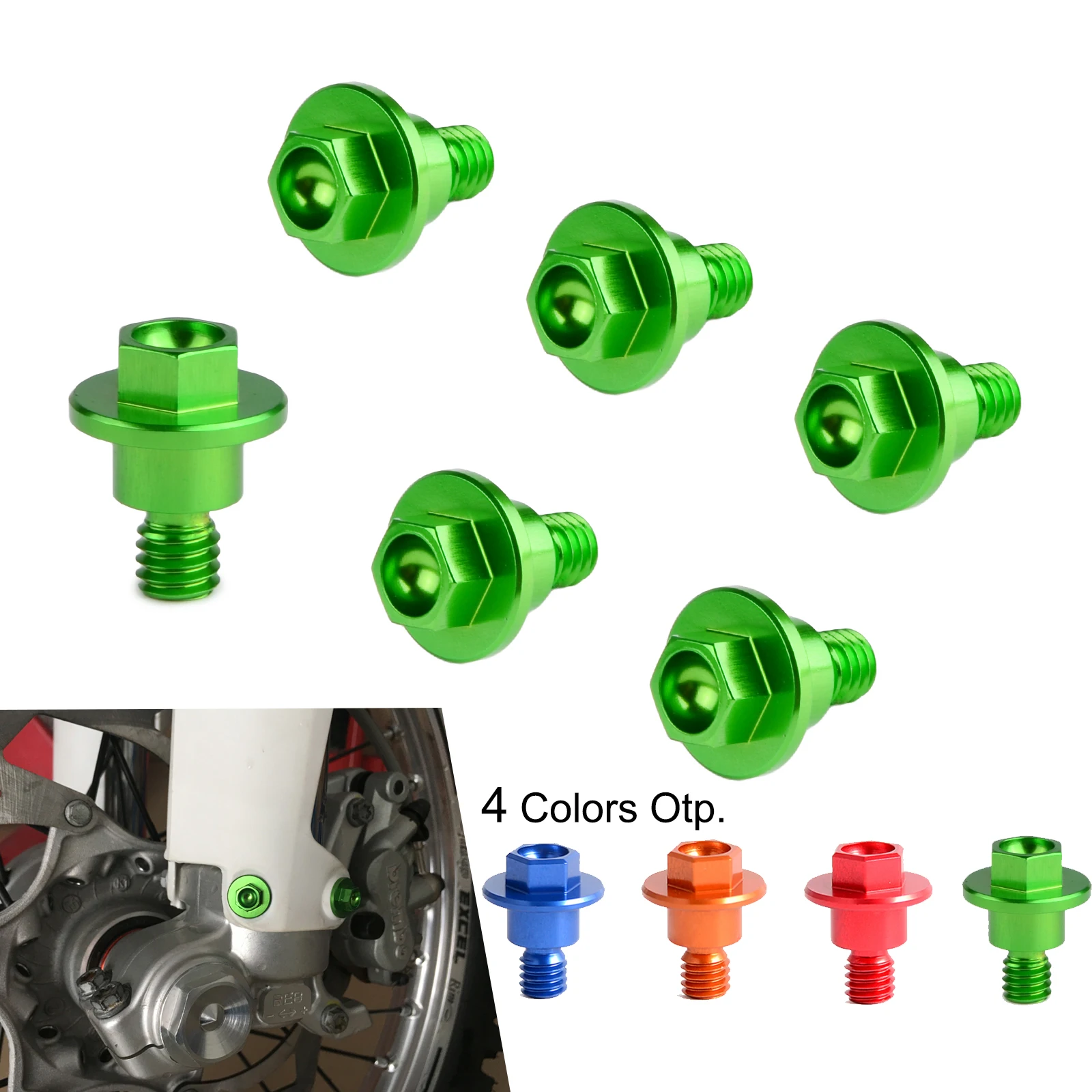 NICECNC передняя вилка болты для Kawasaki KX80 KX85 KX125 KX250 KX250F KX450F KLX450R KLX250 D TRACKER 1998 2017