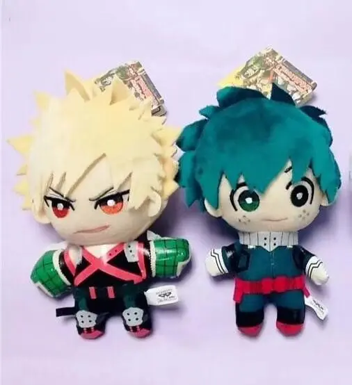 Милая плюшевая игрушка 2 шт. супербоку мидория изюку Katsuki Bakugo герои из мультфильма