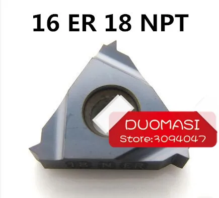 

10 шт. 16 ER 18 NPT, сменные токарные вставки из карбида вольфрама для резьбовой токарный держатель, токарные держатели для резьбы