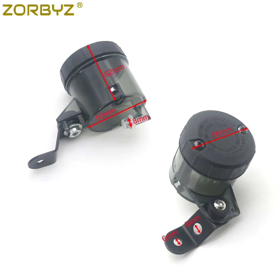 ZORBYZ Универсальный мотоциклетный черный Передний Флюоресцентный резервуар
