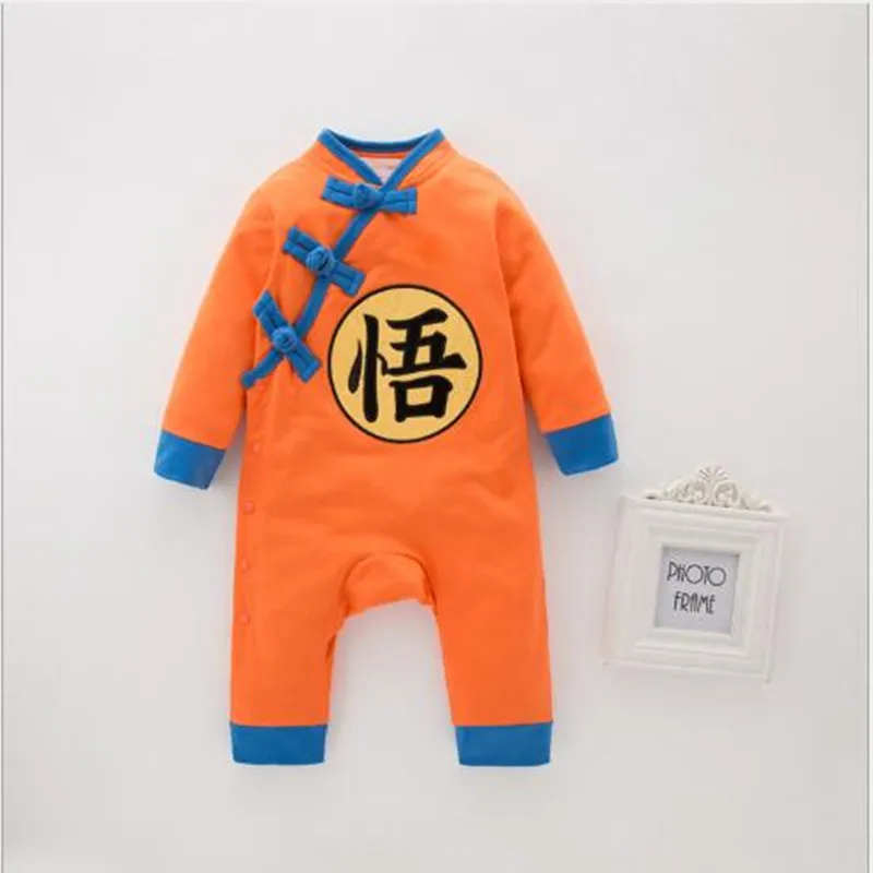 Сын Goku косплей костюм детские топы Dragon Ball Костюмы Детские Набор Аниме подходит для младенцев 0-8 лет Детский день подарки