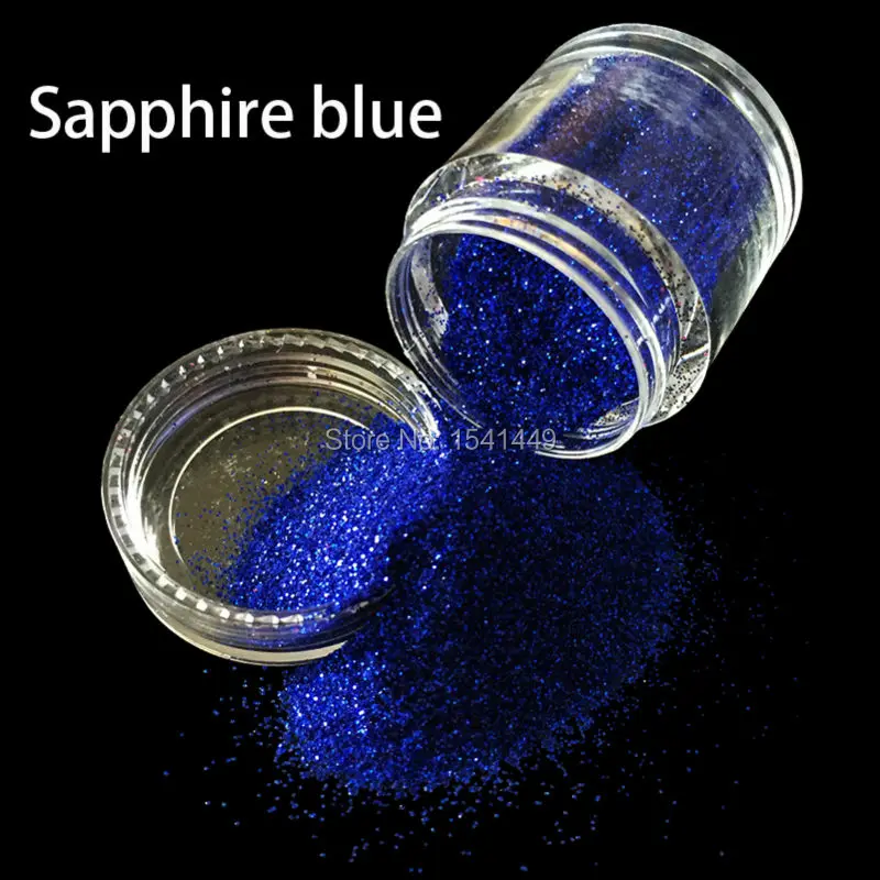 

10g/bottle Sapphire blue 0.2mm Tip Rhinestone Manicure Tools Nail Art Decoration Flash Glitter Polish Nail Glitter Powder Dust