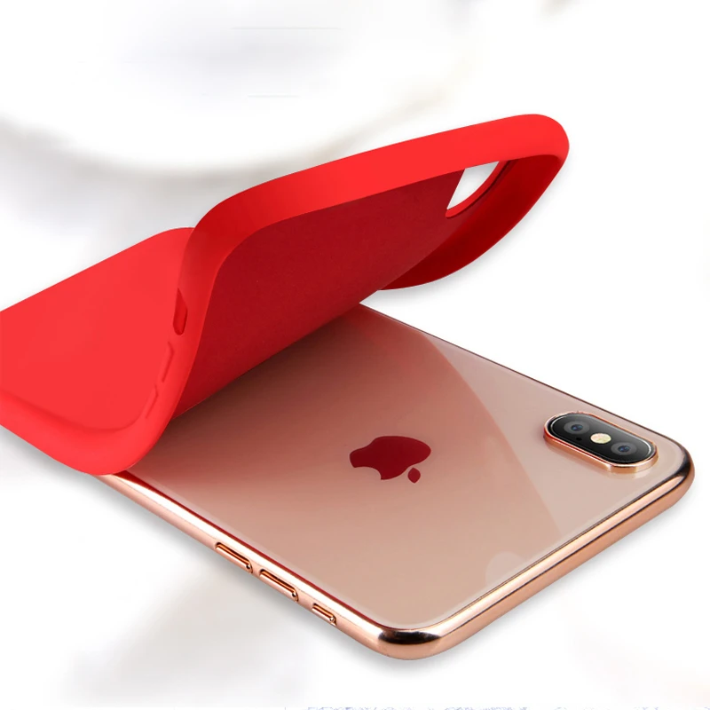 Роскошный мягкий жидкий силиконовый чехол для iPhone 11 Pro Max XS X 7 8 6 S 6 S XR подставка кольцо держатель тонкий чехол для iPhone11 Pro Чехол
