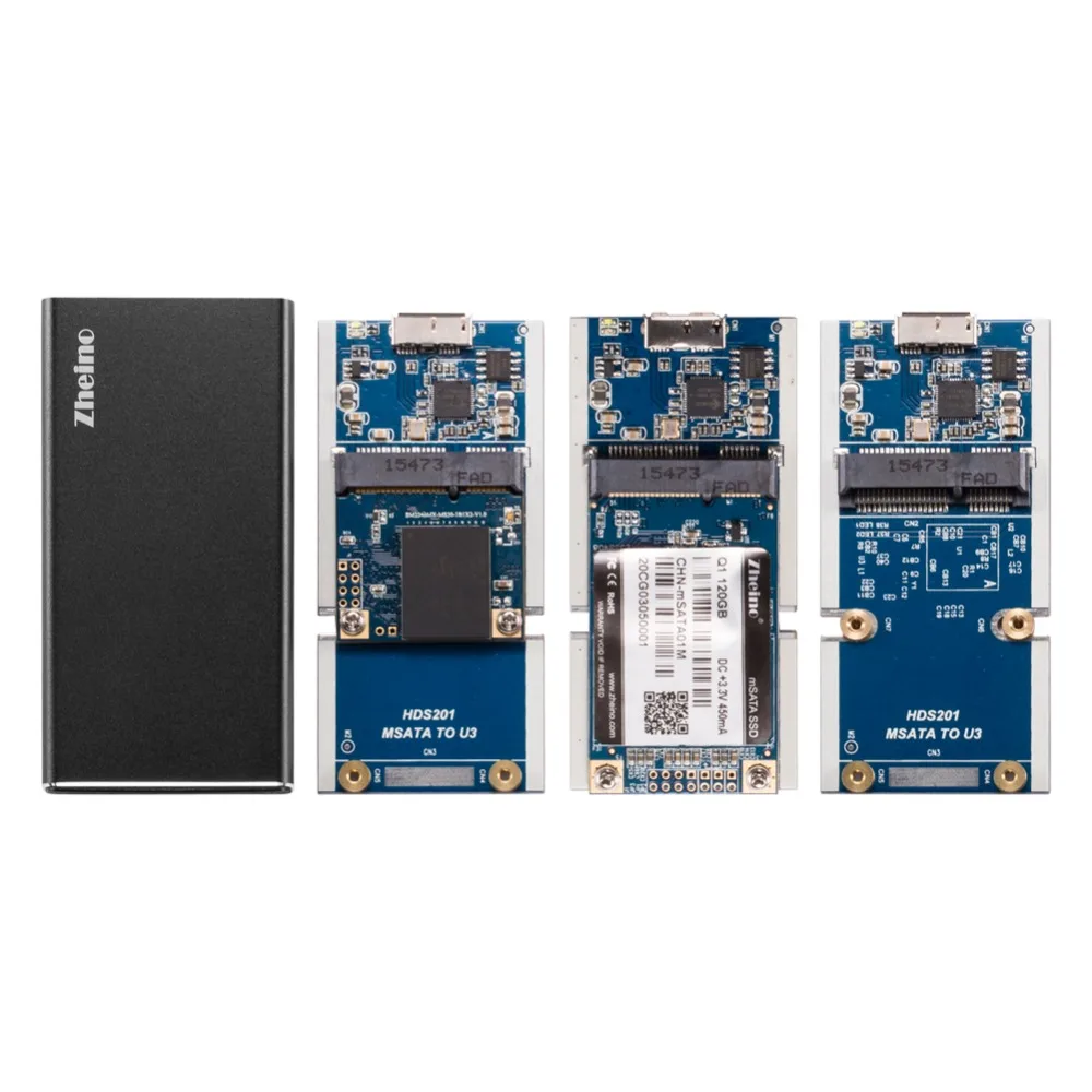 Zheino P3 120 ГБ SSD USB3.0 внешний Алюминий чехол Супер Скорость с MSATA твердотельный
