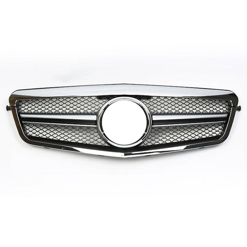 Передняя решетка SL Style черная хромированная сетка подходит для Mercedes E Class W212 E350 E550