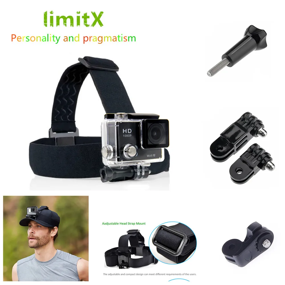 Ремешок на голову limitX для XiaoMi Yi II 2 4K Lite RICOH WG-M1 M1 M2 THETA SC S m15 360 Contour + ROMA2 ROMA3 |