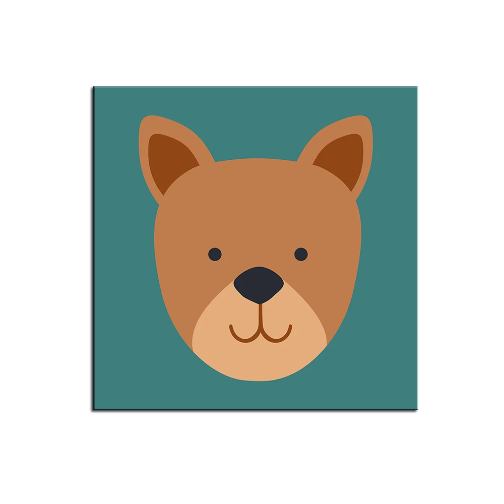 Ihomemall площадь Kawaii c Книги по искусству Ун олень и медведь Плакаты Nordic Детские