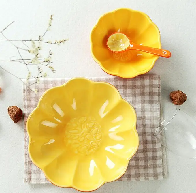 3 шт./компл. Мультяшные Столовые приборы фрукты рис салаты керамическая миска суп