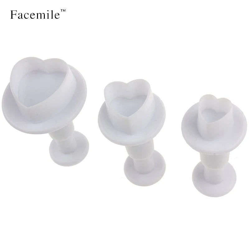 Facemile 6 шт./компл. в форме сердца звезды фондан для украшения тортов сахарный