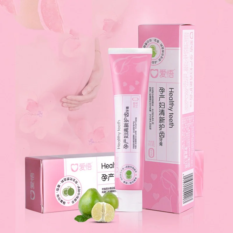Зубная паста без фтора для беременных зеленый pomelo отбеливающие типы десен 95 г