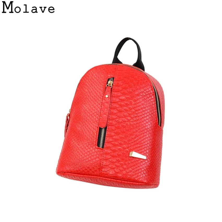MOLAVE рюкзаки женские модные маленькие однотонные сумки трендовые девушки из искусственной кожи женские рюкзаки Mochila Feminina школьные сумки Travel90416