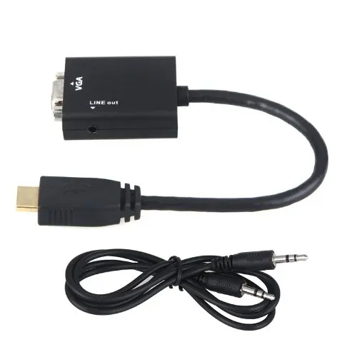 Лидирующий бренд 1080P HDMI папа к VGA Женский кабель видео конвертер адаптер HD