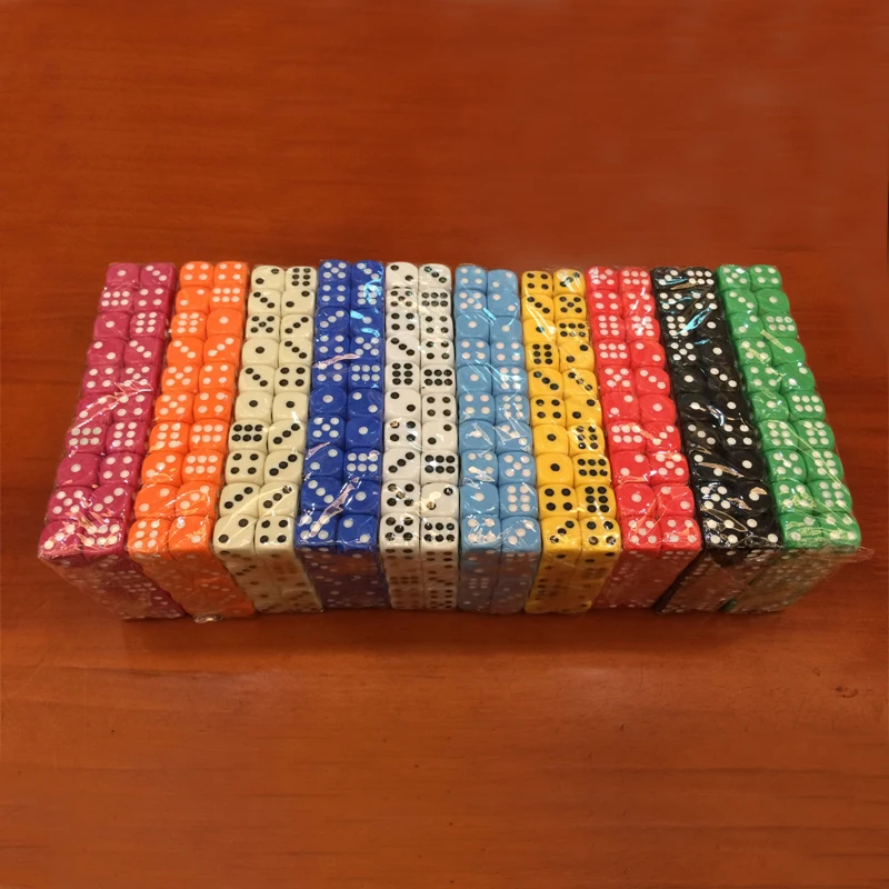 100 шт./упак. 14 мм аксессуары для игрушек коллекционные игры в кости #14 красочных