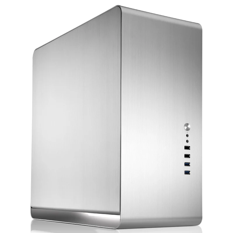 JONSBO UMX4 серебристый алюминиевый корпус поддержка ATX материнская плата источник