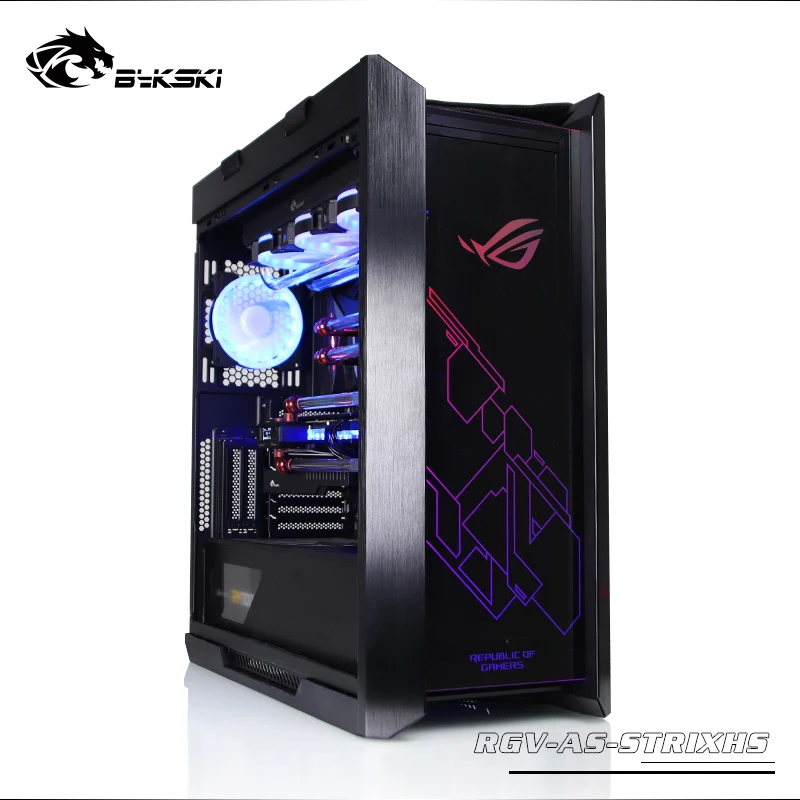 BYKSKI акриловая водная доска решение для ASUS ROG Strix Helio чехол, поддержка ddc насос, резервуар заменить резервуар для воды RGV-INW-805