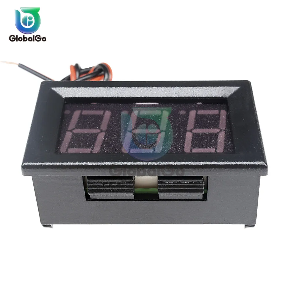 0,56 дюймов Мини Прямой ток Цифровой вольтметр 2 провода 3 провода DC4.5V до 30V 0.5" Индикатор напряжения панели дисплея Светодиодный дисплей Измеритель напряжения Для 6V 12V мотоцикл